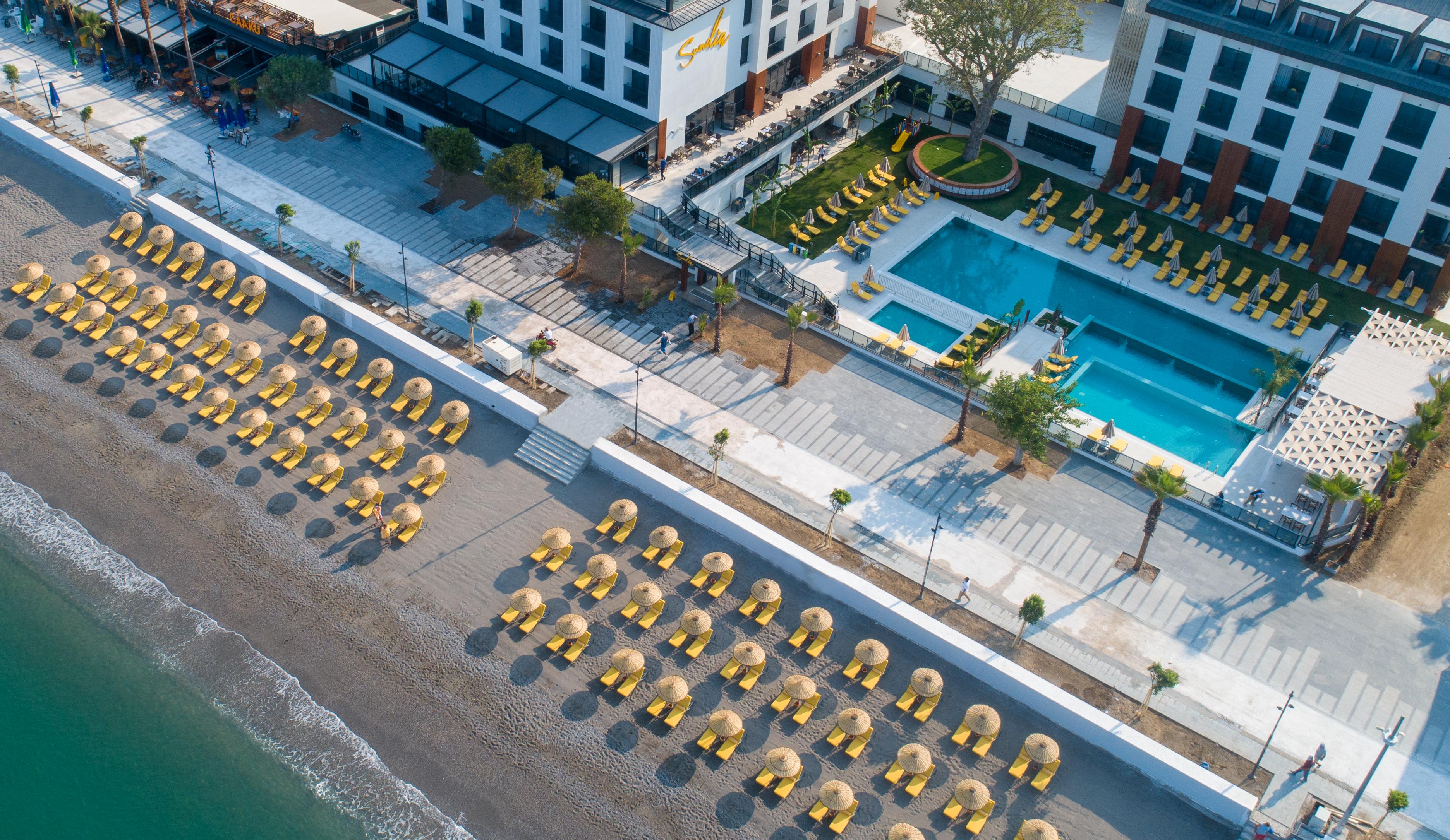 Sundia Exclusive By Liberty Fethiye Adults Only Hotel Exterior photo Aerial view of the hotel